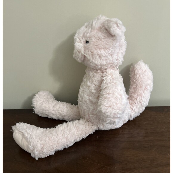 Pottery Barn kids Pink Cat Plush Sherpa Kitty PBK 2019 15" - Picture 2 of 10